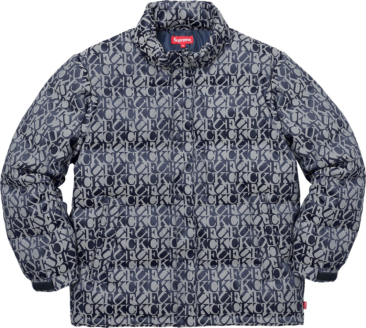 Fuck Jacquard Puffy Jacket view 20